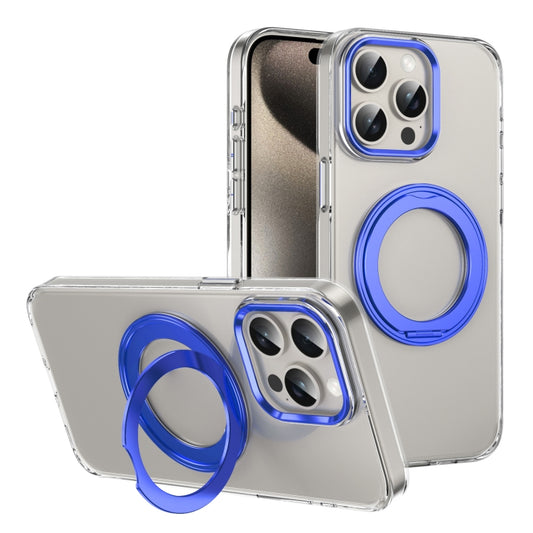 Ice-Cold Rotating Ring Holder PC MagSafe Phone Case, For iPhone 15 Pro Max, For iPhone 15 Pro, For iPhone 15 Plus / 14 Plus, For iPhone 15
