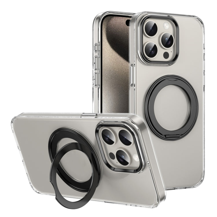 Ice-Cold Rotating Ring Holder PC MagSafe Phone Case, For iPhone 15 Pro Max, For iPhone 15 Pro, For iPhone 15 Plus / 14 Plus, For iPhone 15