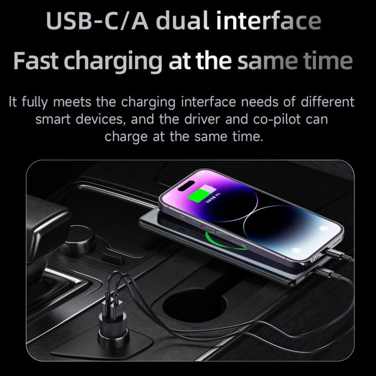 TOTU CC-1 36W Dual USB Ports Fast Charging Car Charger, CC-1