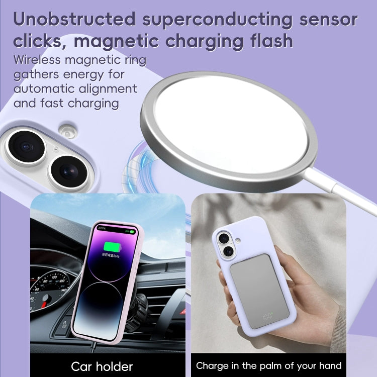 Liquid Silicone MagSafe Phone Case, For iPhone 15, For iPhone 14 Plus, For iPhone 14