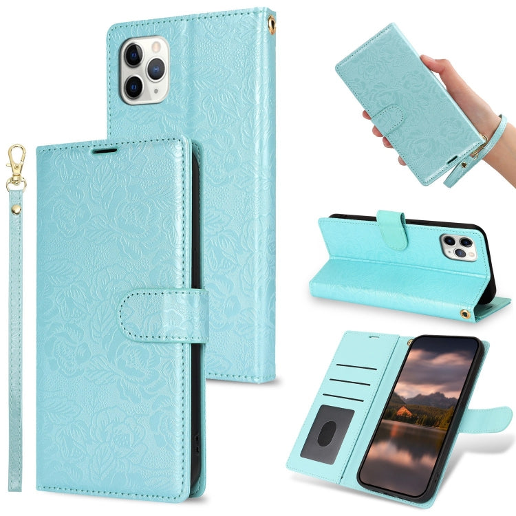 Peony Flowers Imprint Leather Phone Case, For iPhone 11 Pro, For iPhone X / XS, For iPhone XR, For iPhone XS Max