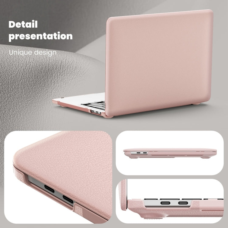 Business Magnetic Holder PC + PU Laptop Protective Case, For MacBook Pro 13.3 inch M1 A2338, For MacBook Pro 14 inch A2918 / A2992, For MacBook Air 13.6 inch A3113 / A2681, For MacBook Air 15.3 inch A3114 / A2941, For MacBook Pro 16.2 inch A2991 / A2485