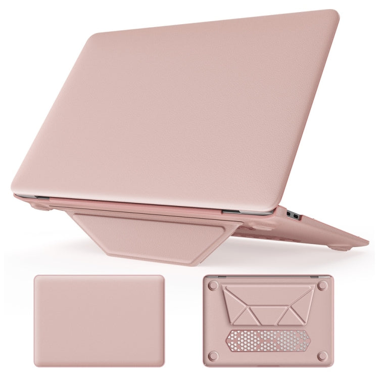 Business Magnetic Holder PC + PU Laptop Protective Case, For MacBook Pro 13.3 inch M1 A2338, For MacBook Pro 14 inch A2918 / A2992, For MacBook Air 13.6 inch A3113 / A2681, For MacBook Air 15.3 inch A3114 / A2941, For MacBook Pro 16.2 inch A2991 / A2485