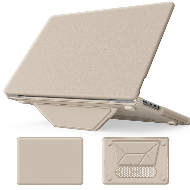 Business Magnetic Holder PC + PU Laptop Protective Case, For MacBook Pro 13.3 inch M1 A2338, For MacBook Pro 14 inch A2918 / A2992, For MacBook Air 13.6 inch A3113 / A2681, For MacBook Air 15.3 inch A3114 / A2941, For MacBook Pro 16.2 inch A2991 / A2485