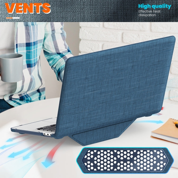 Fabric Magnetic Holder Laptop Protective Case, For MacBook Pro 13.3 inch M1 A2338, For MacBook Pro 14 inch A2918 / A2992, For MacBook Air 13.6 inch A3113 / A2681, For MacBook Air 15.3 inch A3114 / A2941, For MacBook Pro 16.2 inch A2991 / A2485���������...