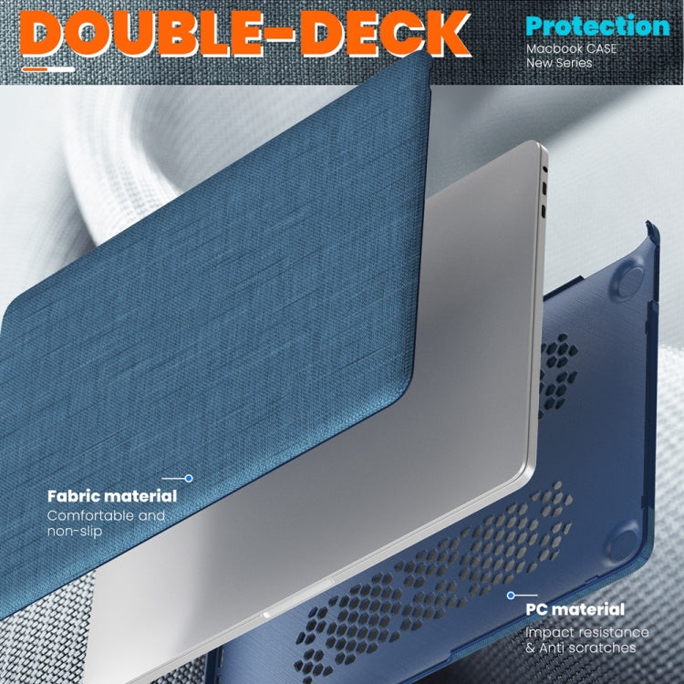 Fabric Magnetic Holder Laptop Protective Case, For MacBook Pro 13.3 inch M1 A2338, For MacBook Pro 14 inch A2918 / A2992, For MacBook Air 13.6 inch A3113 / A2681, For MacBook Air 15.3 inch A3114 / A2941, For MacBook Pro 16.2 inch A2991 / A2485���������...