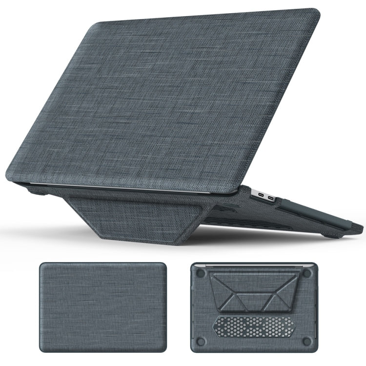 Fabric Magnetic Holder Laptop Protective Case, For MacBook Pro 13.3 inch M1 A2338, For MacBook Pro 14 inch A2918 / A2992, For MacBook Air 13.6 inch A3113 / A2681, For MacBook Air 15.3 inch A3114 / A2941, For MacBook Pro 16.2 inch A2991 / A2485���������...