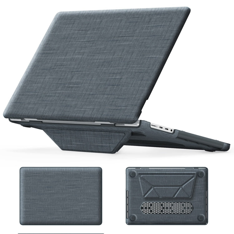 Fabric Magnetic Holder Laptop Protective Case, For MacBook Pro 13.3 inch M1 A2338, For MacBook Pro 14 inch A2918 / A2992, For MacBook Air 13.6 inch A3113 / A2681, For MacBook Air 15.3 inch A3114 / A2941, For MacBook Pro 16.2 inch A2991 / A2485���������...