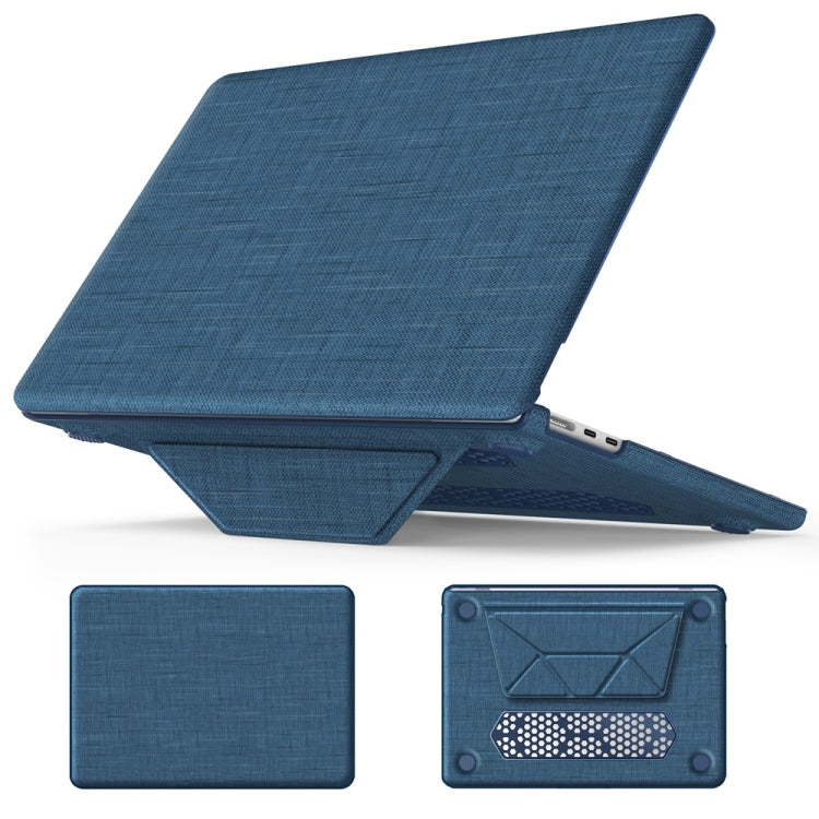 Fabric Magnetic Holder Laptop Protective Case, For MacBook Pro 13.3 inch M1 A2338, For MacBook Pro 14 inch A2918 / A2992, For MacBook Air 13.6 inch A3113 / A2681, For MacBook Air 15.3 inch A3114 / A2941, For MacBook Pro 16.2 inch A2991 / A2485���������...