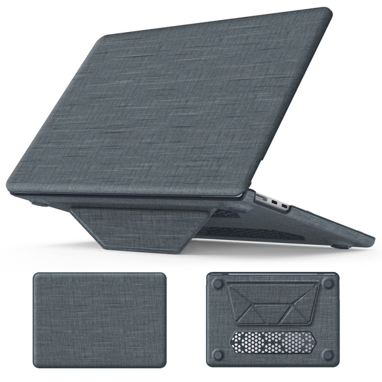 Fabric Magnetic Holder Laptop Protective Case, For MacBook Pro 13.3 inch M1 A2338, For MacBook Pro 14 inch A2918 / A2992, For MacBook Air 13.6 inch A3113 / A2681, For MacBook Air 15.3 inch A3114 / A2941, For MacBook Pro 16.2 inch A2991 / A2485���������...