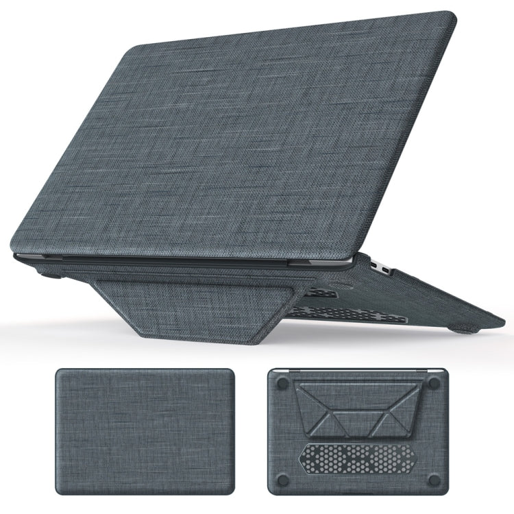 Fabric Magnetic Holder Laptop Protective Case, For MacBook Pro 13.3 inch M1 A2338, For MacBook Pro 14 inch A2918 / A2992, For MacBook Air 13.6 inch A3113 / A2681, For MacBook Air 15.3 inch A3114 / A2941, For MacBook Pro 16.2 inch A2991 / A2485���������...