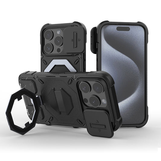 Camera Shield Armor MagSafe Holder Phone Case with Strap, For iPhone 15 Pro Max, For iPhone 15 Pro, For iPhone 15 Plus, For iPhone 15, For iPhone 14 Plus, For iPhone 14 Pro Max, For iPhone 13 Pro Max