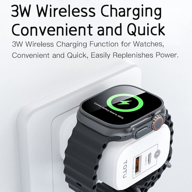 TOTUDESIGN UW128 23W USB-A to Type-C GaN Watch Fast Charging Travel Charger, US Plug, EU Plug, UK Plug