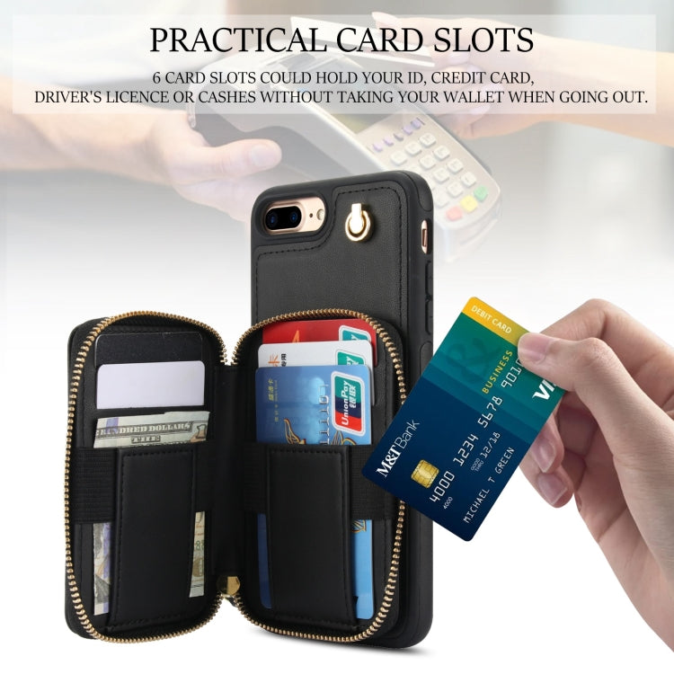 AwQuer Crossbody Zipper Wallet Rhombic Leather Back Phone Case
