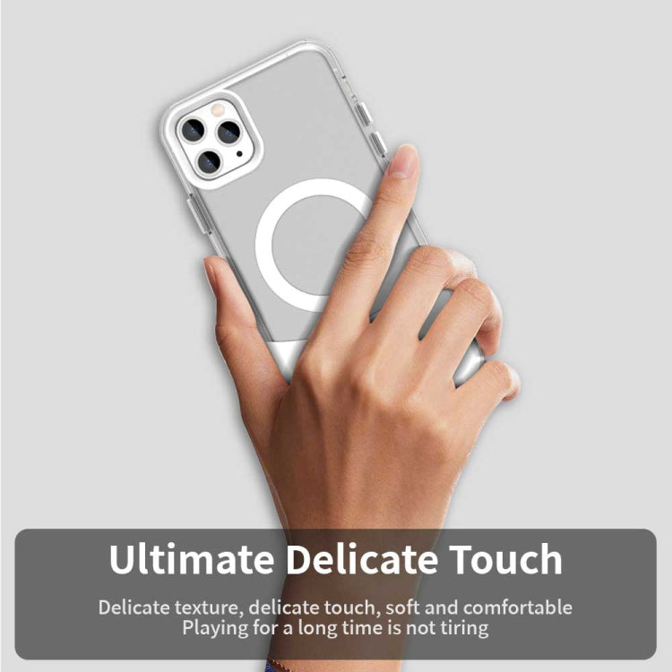 Color Blocking Series MagSafe Magnetic PC Hybrid TPU Phone Case, For iPhone 11 Pro Max, For iPhone 11, For iPhone 11 Pro