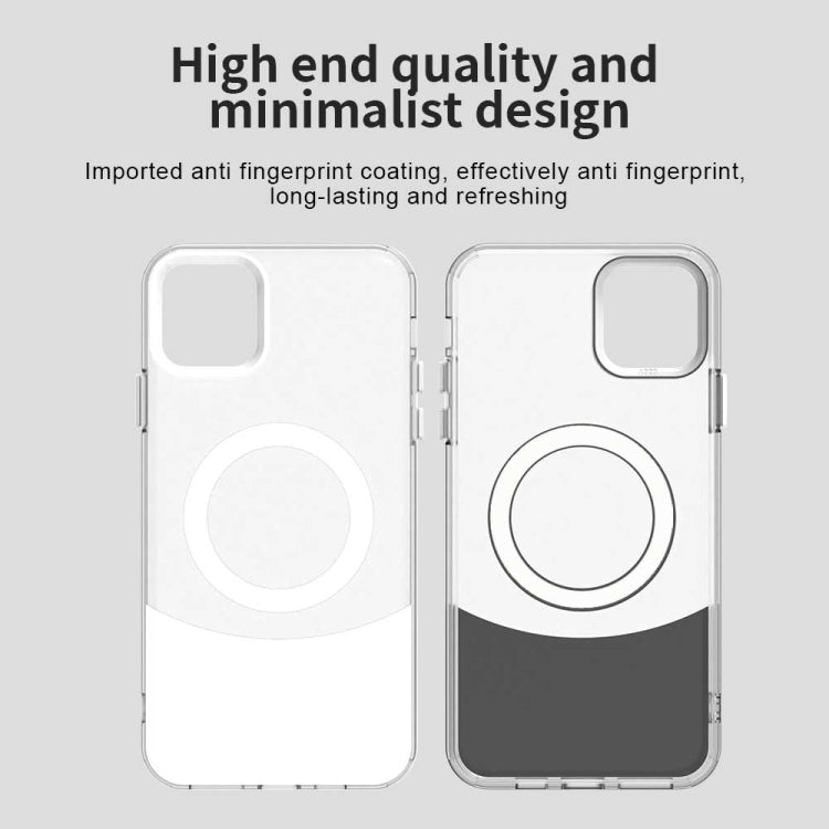 Color Blocking Series MagSafe Magnetic PC Hybrid TPU Phone Case, For iPhone 11 Pro Max, For iPhone 11, For iPhone 11 Pro