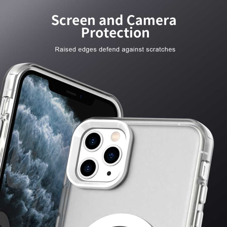 Color Blocking Series MagSafe Magnetic PC Hybrid TPU Phone Case, For iPhone 11 Pro Max, For iPhone 11, For iPhone 11 Pro