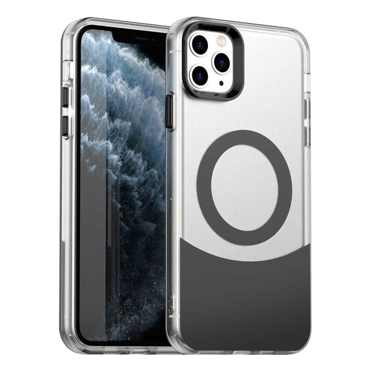 Color Blocking Series MagSafe Magnetic PC Hybrid TPU Phone Case, For iPhone 11 Pro Max, For iPhone 11, For iPhone 11 Pro