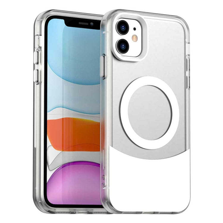 Color Blocking Series MagSafe Magnetic PC Hybrid TPU Phone Case, For iPhone 11 Pro Max, For iPhone 11, For iPhone 11 Pro