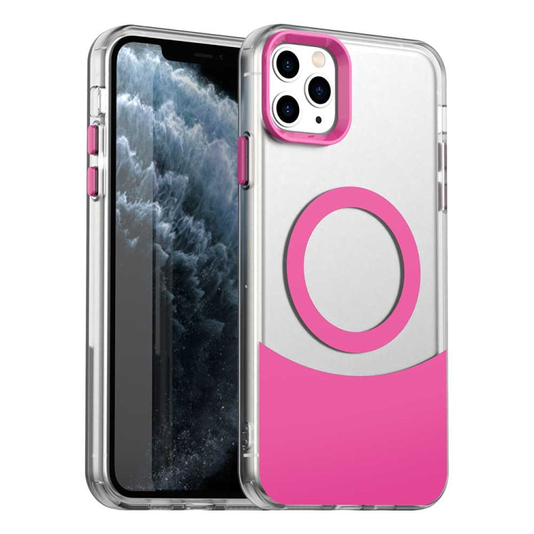 Color Blocking Series MagSafe Magnetic PC Hybrid TPU Phone Case, For iPhone 11 Pro Max, For iPhone 11, For iPhone 11 Pro