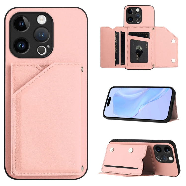 Skin Feel Four Card Slots Phone Case with Wrist Strap, For iPhone 7 / 8 / SE 2020 2022, For iPhone 13 Pro Max, For iPhone 13 Pro, For iPhone 13