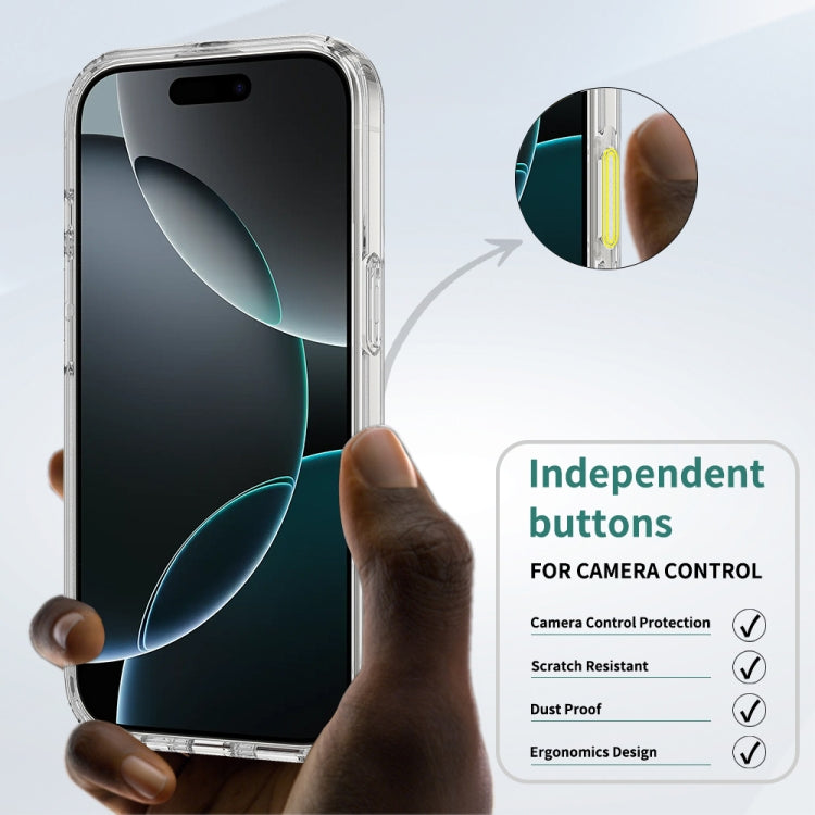 Camera Control Button Integrated MagSafe Clear Phone Case, For iPhone 16 Pro Max, For iPhone 16 Pro, For iPhone 16 Plus, For iPhone 16