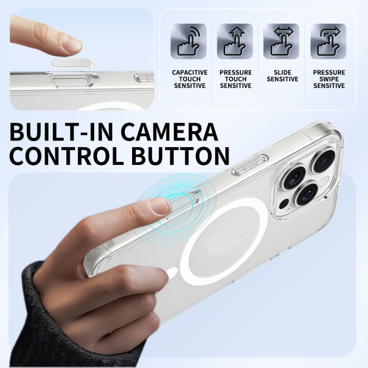 Camera Control Button Integrated MagSafe Clear Phone Case, For iPhone 16 Pro Max, For iPhone 16 Pro, For iPhone 16 Plus, For iPhone 16