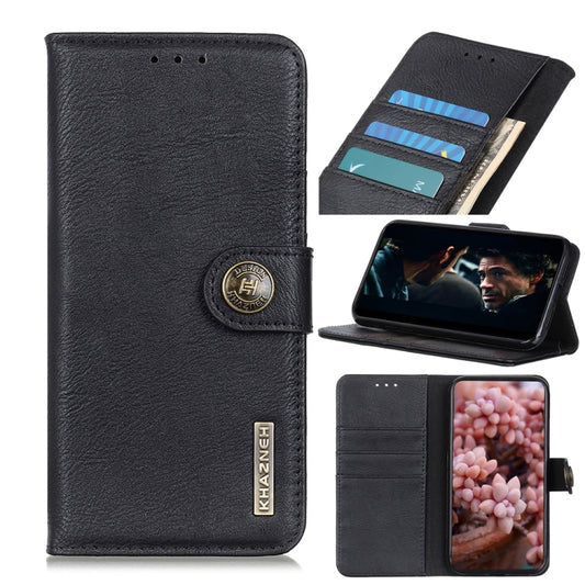 KHAZNEH Cowhide Texture Horizontal Flip Leather Case with Holder & Card Slots & Wallet, For Sony Xperia 5 II