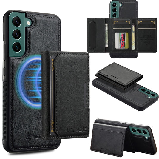 LC.IMEEKE L5 Series Detachable RFID Card Bag Magsafe Phone Case, For Samsung Galaxy S21+ 5G, For Samsung Galaxy S21 Ultra 5G