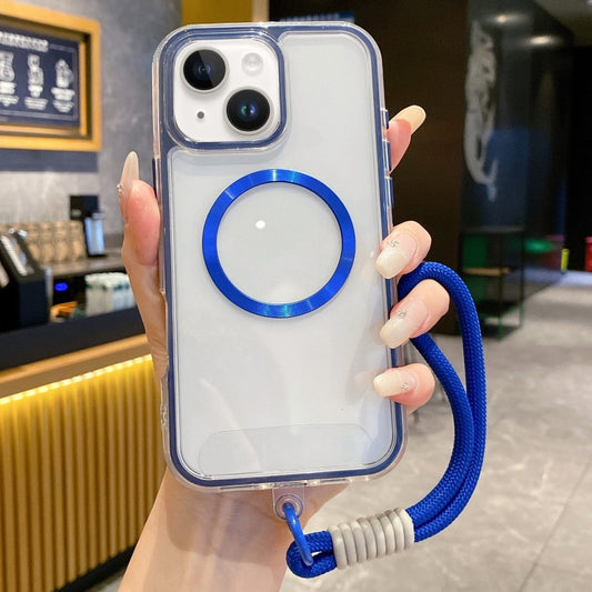 Airbag 3 in 1 CD Texture MagSafe Phone Case with Strap, For iPhone 15 Plus, For iPhone 15, For iPhone 14 Plus