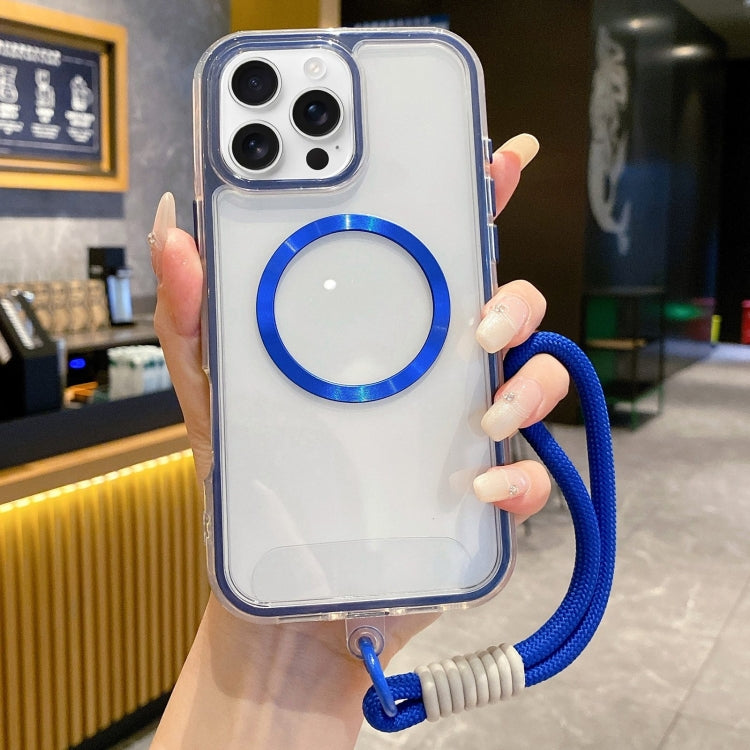 Airbag 3 in 1 CD Texture MagSafe Phone Case with Strap, For iPhone 14, For iPhone 14 Pro, For iPhone 14 Pro Max