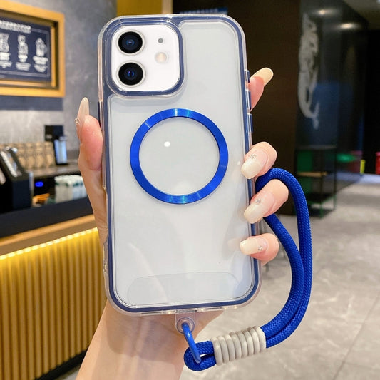Airbag 3 in 1 CD Texture MagSafe Phone Case with Strap, For iPhone 11, For iPhone 11 Pro