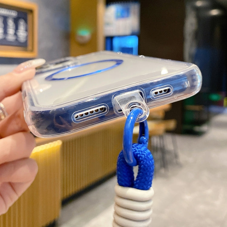 Airbag 3 in 1 CD Texture MagSafe Phone Case with Strap, For iPhone 16 Pro, For iPhone 16 Plus, For iPhone 16