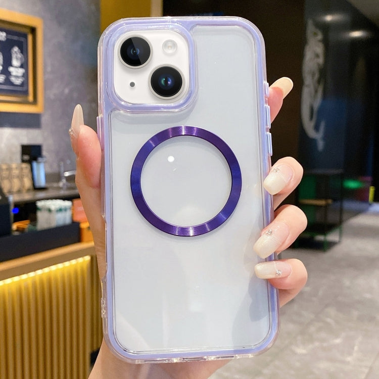 3 in 1 Airbag CD Texture MagSafe Phone Case, For iPhone 14, For iPhone 14 Pro, For iPhone 14 Pro Max