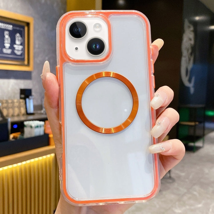 3 in 1 Airbag CD Texture MagSafe Phone Case, For iPhone 14, For iPhone 14 Pro, For iPhone 14 Pro Max