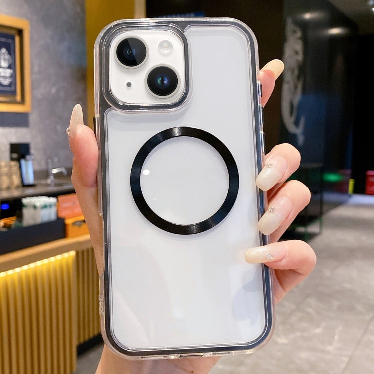 3 in 1 Airbag CD Texture MagSafe Phone Case, For iPhone 14, For iPhone 14 Pro, For iPhone 14 Pro Max