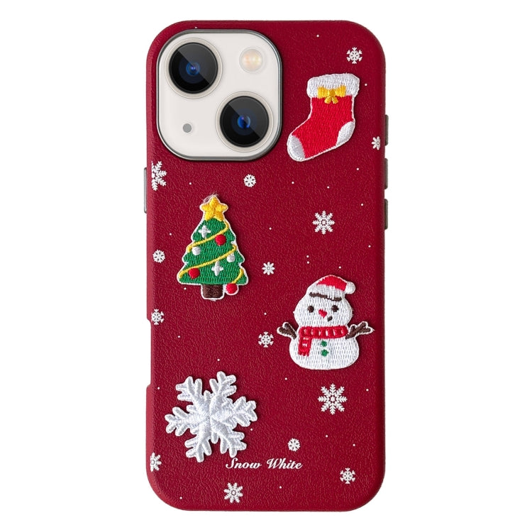 Christmas Series Frosted PC Hybrid TPU Leather Phone Case, For iPhone 13 Pro Max, For iPhone 13 Pro, For iPhone 13, For iPhone 12, For iPhone 12 Pro Max, For iPhone 12 Pro, For iPhone 11 Pro Max, For iPhone 11