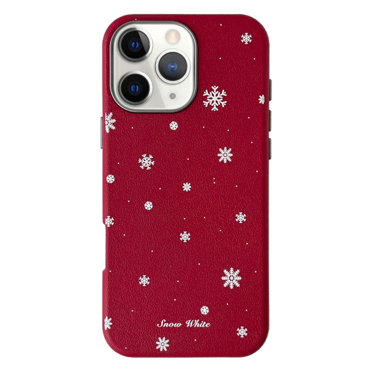 Christmas Series Frosted PC Hybrid TPU Leather Phone Case, For iPhone 13 Pro Max, For iPhone 13 Pro, For iPhone 13, For iPhone 12, For iPhone 12 Pro Max, For iPhone 12 Pro, For iPhone 11 Pro Max, For iPhone 11