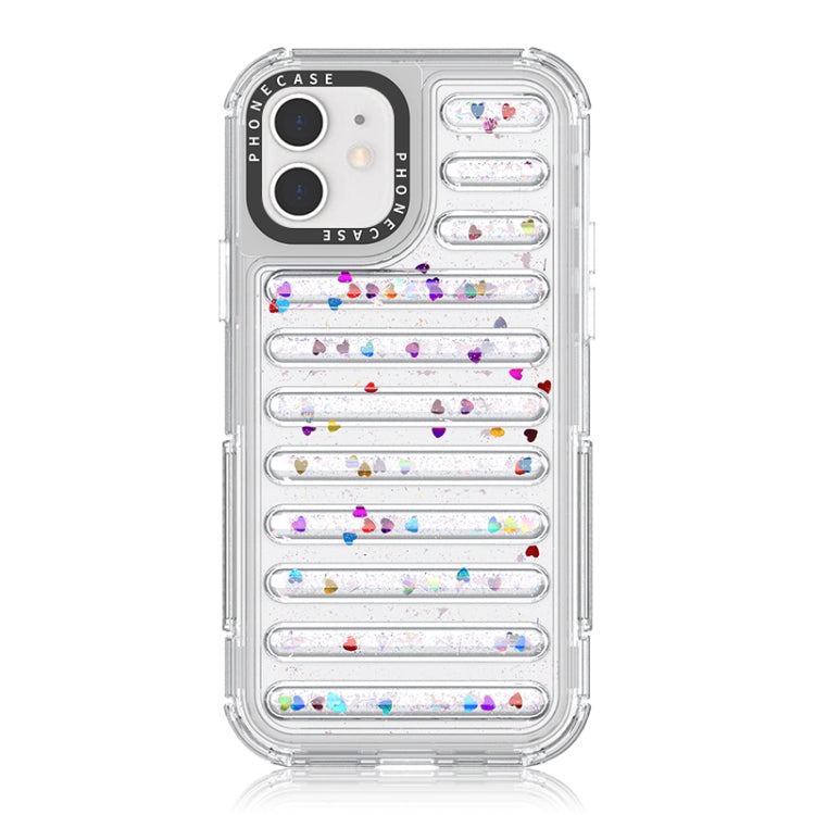 Capsule Glitter TPU Hybrid PC Airbag Phone Case, For iPhone 13 Pro, For iPhone 12 / 12 Pro, For iPhone 12 Pro Max, For iPhone 11 Pro Max