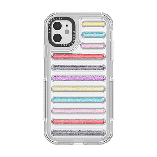 Capsule Glitter TPU Hybrid PC Airbag Phone Case, For iPhone 11, For iPhone XS / X, For iPhone XR, For iPhone XS Max