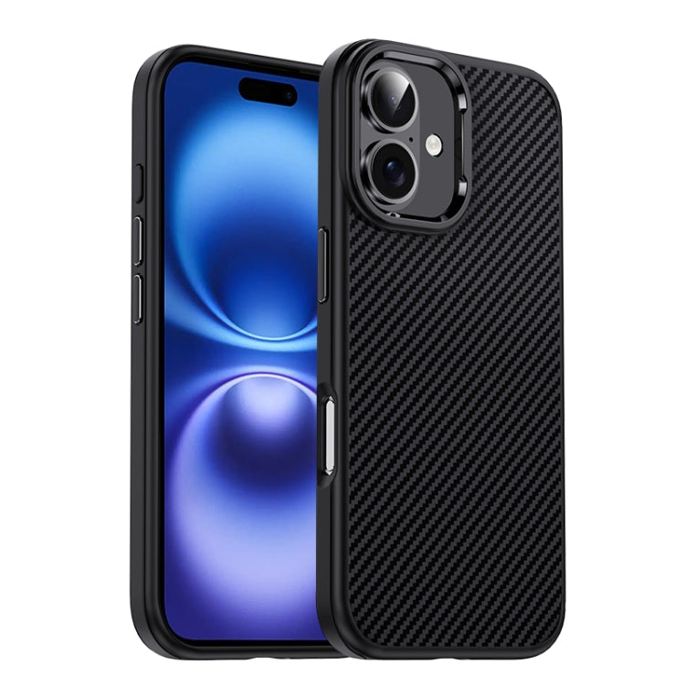 Carbon Fiber Textured Oil Spray MagSafe Magnetic Phone Case, For iPhone 16 Pro Max, For iPhone 16 Pro, For iPhone 16 Plus, For iPhone 16