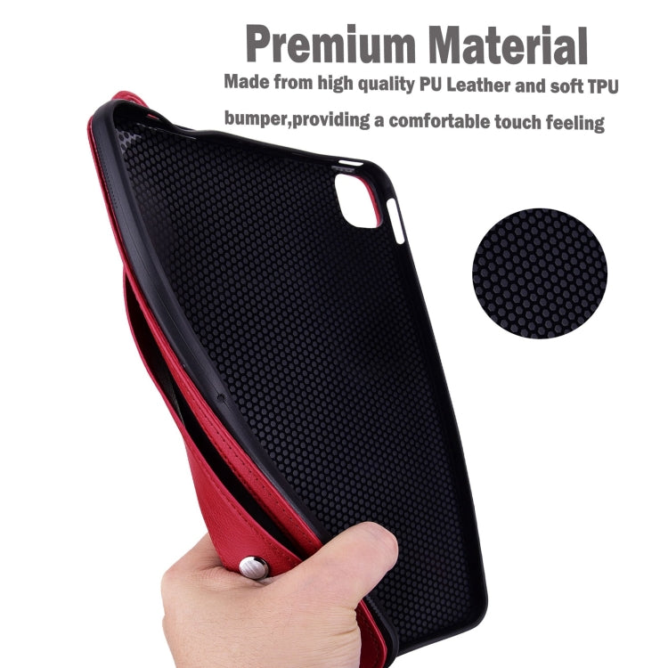 TPU Leather Back Tablet Case with Wristband, For iPad mini 6 / mini 2024, For iPad Pro 13 2024, For iPad Air 13 2024 / Pro 12.9 2022, For iPad Air 11 2024 / Pro 11 2022, For iPad Pro 11 2024, For iPad 10th Gen 10.9 2022