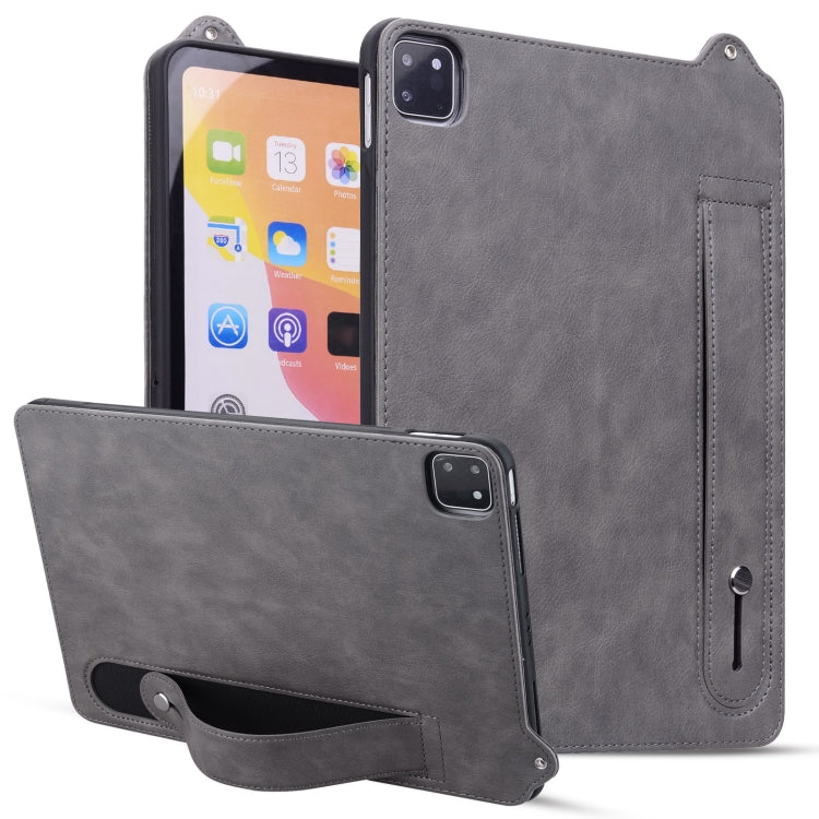 TPU Leather Back Tablet Case with Wristband, For iPad mini 6 / mini 2024, For iPad Pro 13 2024, For iPad Air 13 2024 / Pro 12.9 2022, For iPad Air 11 2024 / Pro 11 2022, For iPad Pro 11 2024, For iPad 10th Gen 10.9 2022