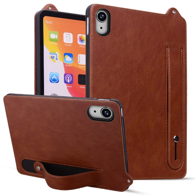 TPU Leather Back Tablet Case with Wristband, For iPad mini 6 / mini 2024, For iPad Pro 13 2024, For iPad Air 13 2024 / Pro 12.9 2022, For iPad Air 11 2024 / Pro 11 2022, For iPad Pro 11 2024, For iPad 10th Gen 10.9 2022