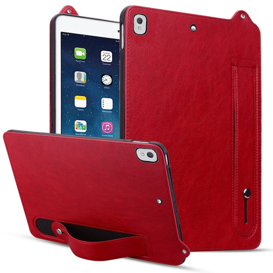 TPU Leather Back Tablet Case with Wristband, For iPad 10.2 2021 / 2020 / 10.5 2019, For iPad mini 5 / 4 / 3 / 2 / 1, For iPad Pro 9.7 / 9.7 2018 / 2017