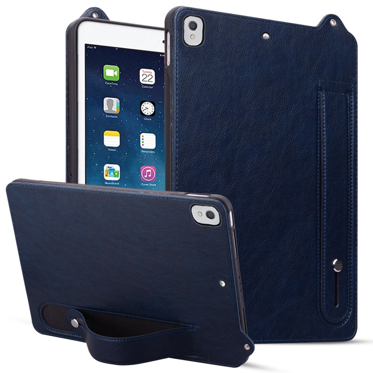 TPU Leather Back Tablet Case with Wristband, For iPad 10.2 2021 / 2020 / 10.5 2019, For iPad mini 5 / 4 / 3 / 2 / 1, For iPad Pro 9.7 / 9.7 2018 / 2017