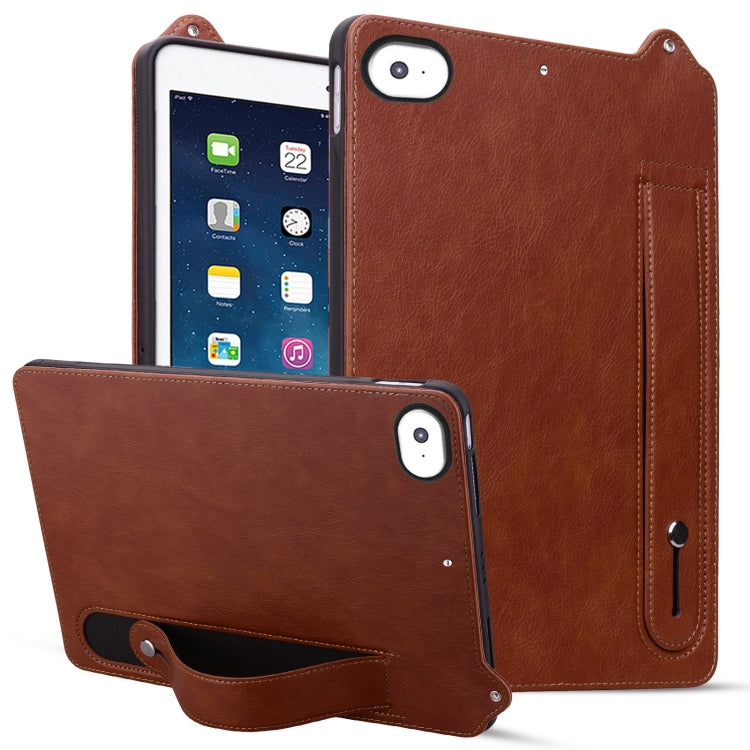 TPU Leather Back Tablet Case with Wristband, For iPad 10.2 2021 / 2020 / 10.5 2019, For iPad mini 5 / 4 / 3 / 2 / 1, For iPad Pro 9.7 / 9.7 2018 / 2017