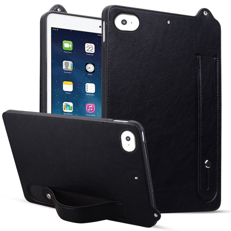 TPU Leather Back Tablet Case with Wristband, For iPad 10.2 2021 / 2020 / 10.5 2019, For iPad mini 5 / 4 / 3 / 2 / 1, For iPad Pro 9.7 / 9.7 2018 / 2017