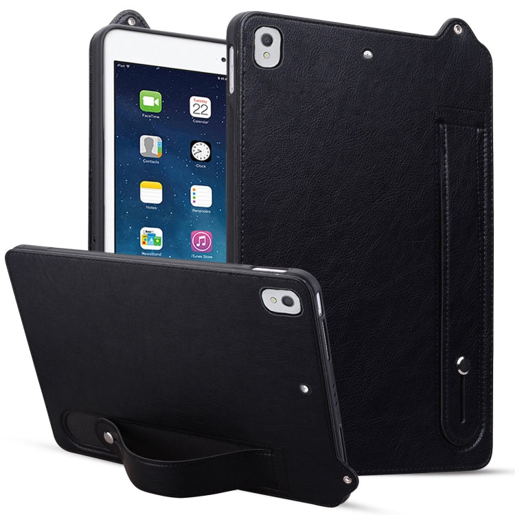 TPU Leather Back Tablet Case with Wristband, For iPad 10.2 2021 / 2020 / 10.5 2019, For iPad mini 5 / 4 / 3 / 2 / 1, For iPad Pro 9.7 / 9.7 2018 / 2017