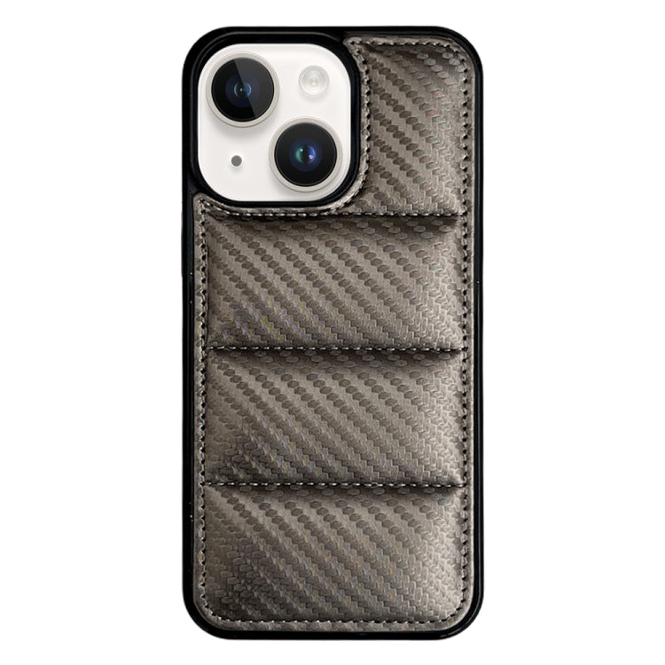 Carbon Fiber Texture Down Jacket Phone Case, For iPhone 14, For iPhone 14 Pro, For iPhone 14 Pro Max, For iPhone 13 Pro Max, For iPhone 13 Pro, For iPhone 13
